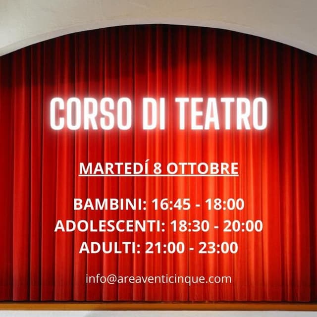 Area25 Corsi di Teatro Cinema - Immagine 1
