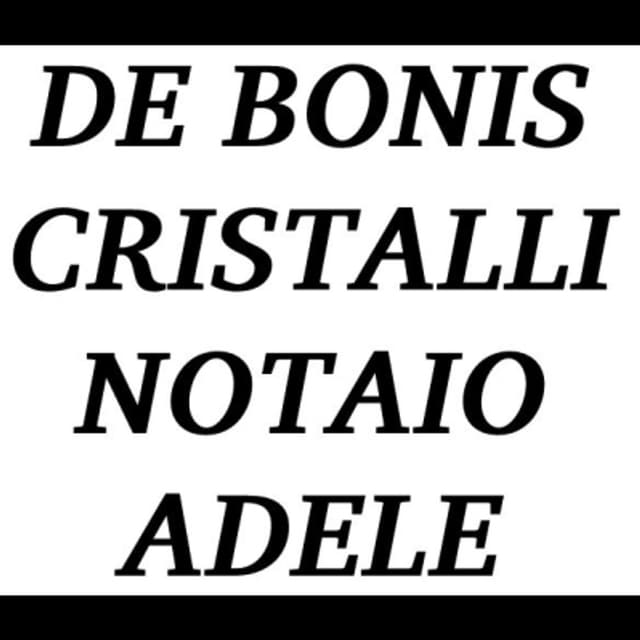 De Bonis Cristalli Notaio Adele - Immagine 1