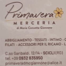Abbigliamento Merceria Primavera