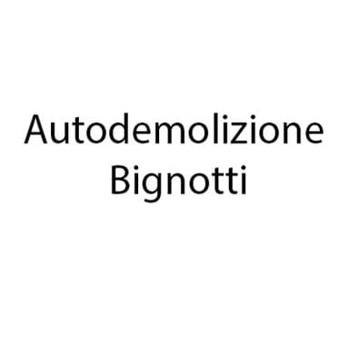 Autodemolizione Bignotti