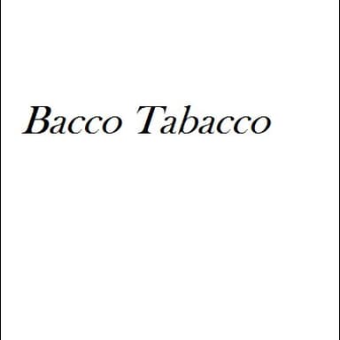 Bacco - Tabacco di Niccoli Alberto