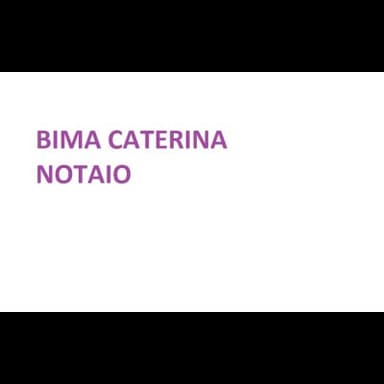 Bima Notaio Caterina