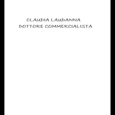 Claudia Laudanna Dottore Commercialista