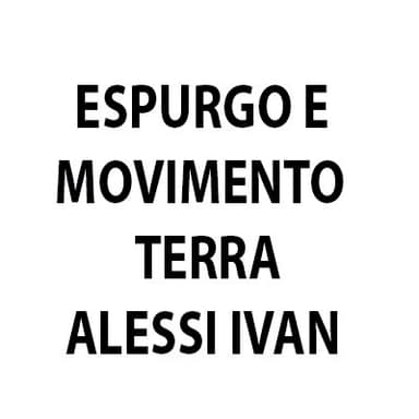 Espurgo e Movimento Terra Alessi Ivan