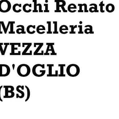 Occhi Renato Macelleria