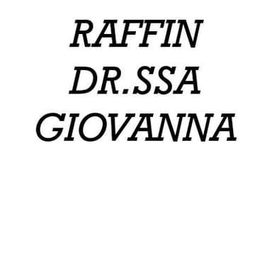 Raffin Dr.ssa Giovanna