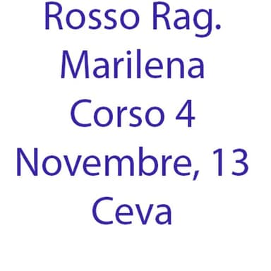 Rosso Rag. Marilena