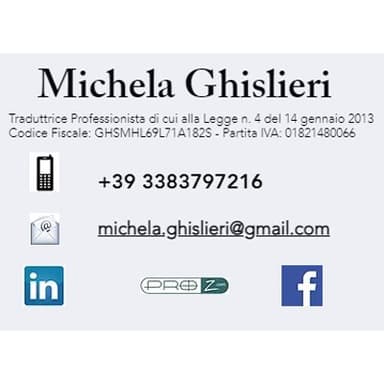 Studio Traduzioni Michela Ghislieri