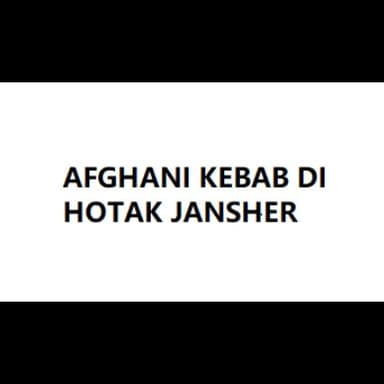 Afghani Kebab di Hotak Jansher