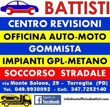 Auto/Moto Officina Battisti - Centro Revisioni - Gommista - Soccorso Stradale - Carrozzeria