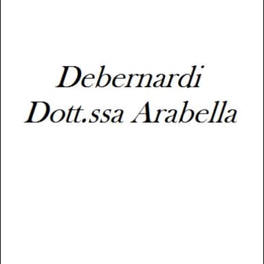Debernardi Dott.ssa Arabella e Porta Dott.ssa Anna Psicologhe e Psicoterapeute
