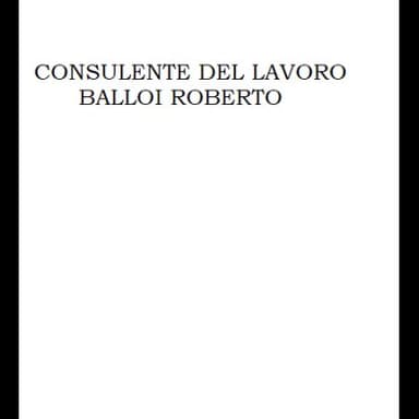 Roberto Balloi Consulenza del Lavoro